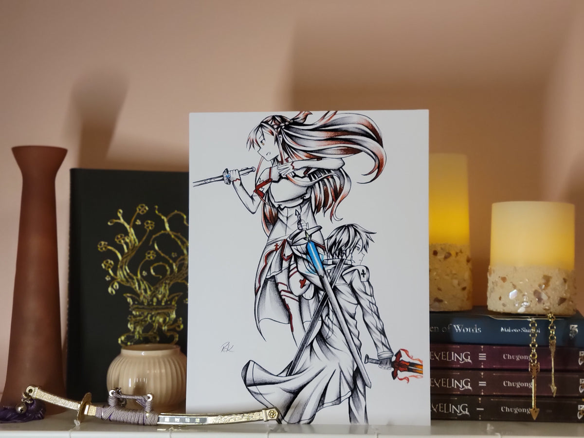 Kirito x Asuna Art Print