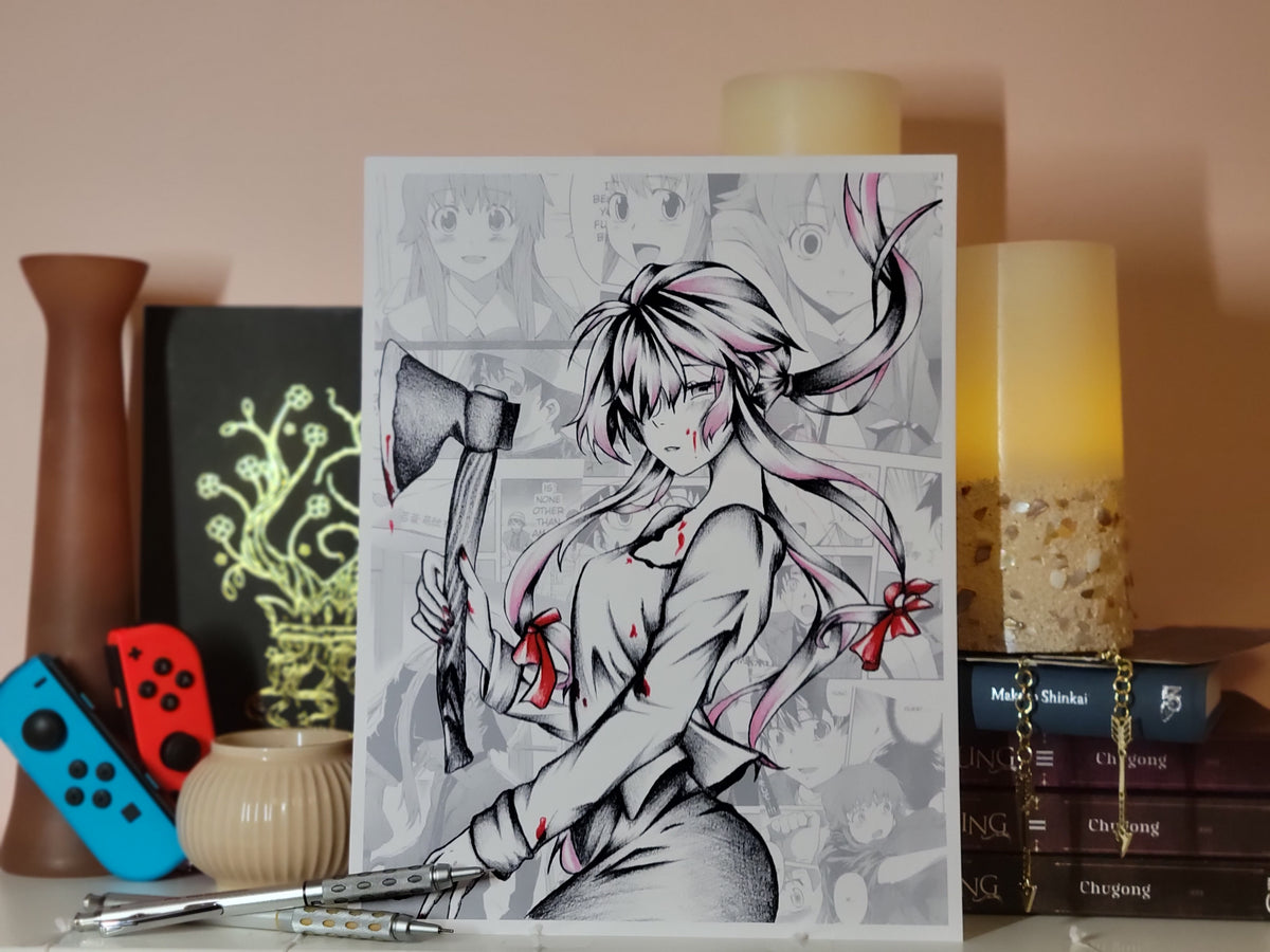 Yuno Gasai Art Print