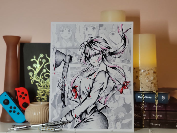 Yuno Gasai Art Print